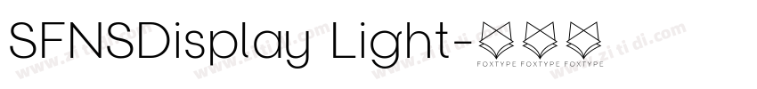 SFNSDisplay Light字体转换